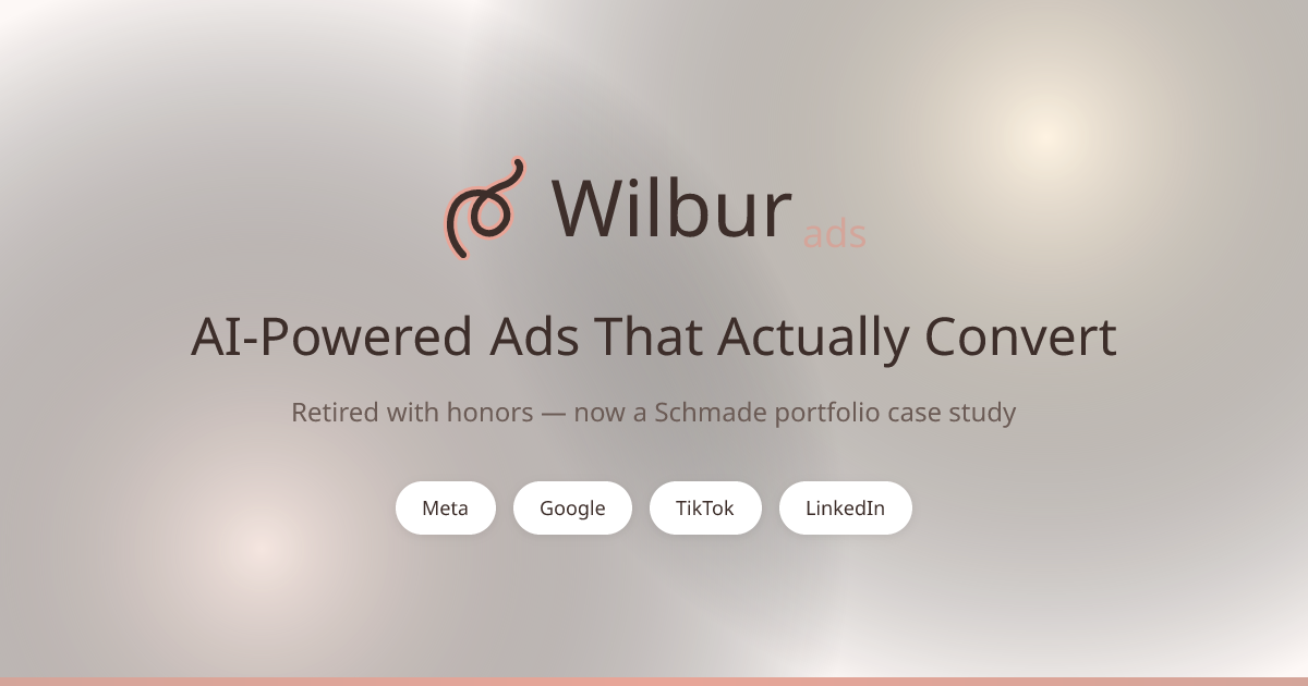 Wilbur Ads - AI Ad Generator for Meta, Google, TikTok, LinkedIn ...